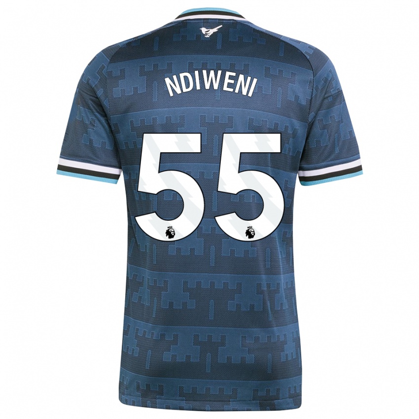 נשים Michael Ndiweni #55 צהוב שחור כחול הרחק ג'רזי 2026/27 חולצה קצרה