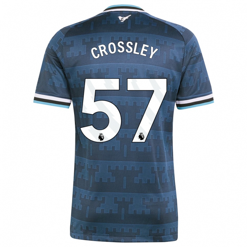 נשים Kyle Crossley #57 צהוב שחור כחול הרחק ג'רזי 2026/27 חולצה קצרה