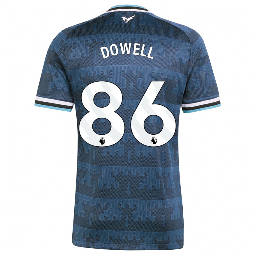 נשים Roman Dowell #86 צהוב שחור כחול הרחק ג'רזי 2026/27 חולצה קצרה