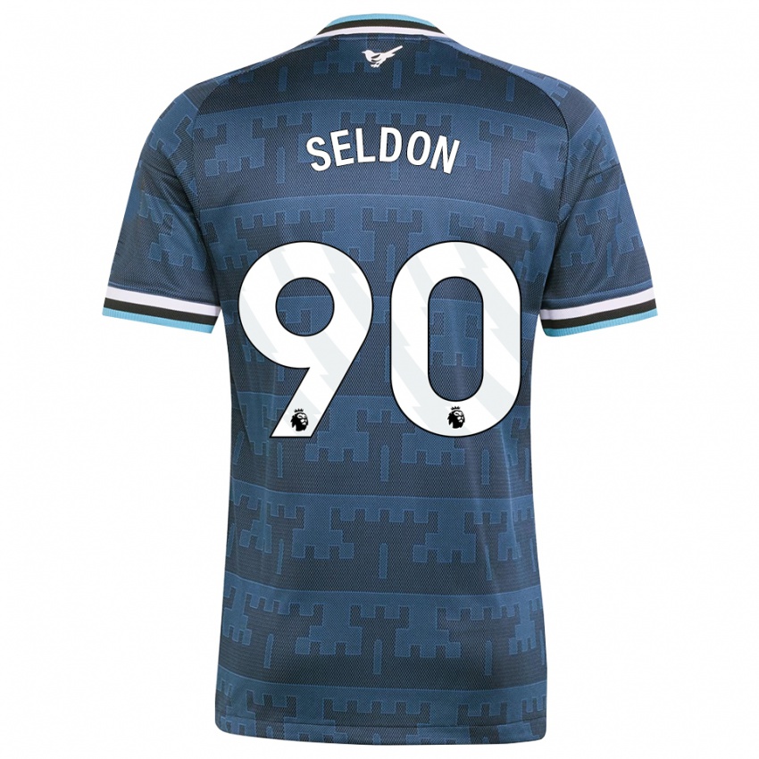 נשים Alfie Seldon #90 צהוב שחור כחול הרחק ג'רזי 2026/27 חולצה קצרה