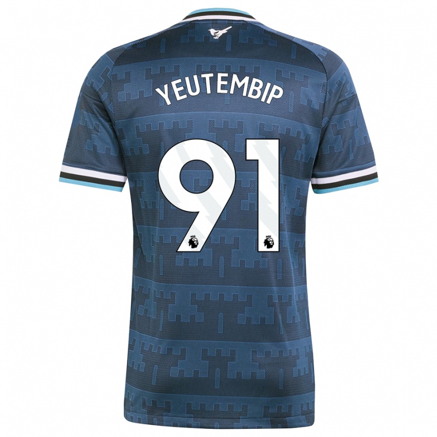 נשים Lesecond Yeutembip #91 צהוב שחור כחול הרחק ג'רזי 2026/27 חולצה קצרה