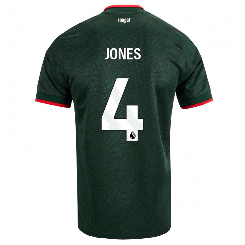 נשים Brodie Jones #4 ירוק כהה אדום הרחק ג'רזי 2026/27 חולצה קצרה