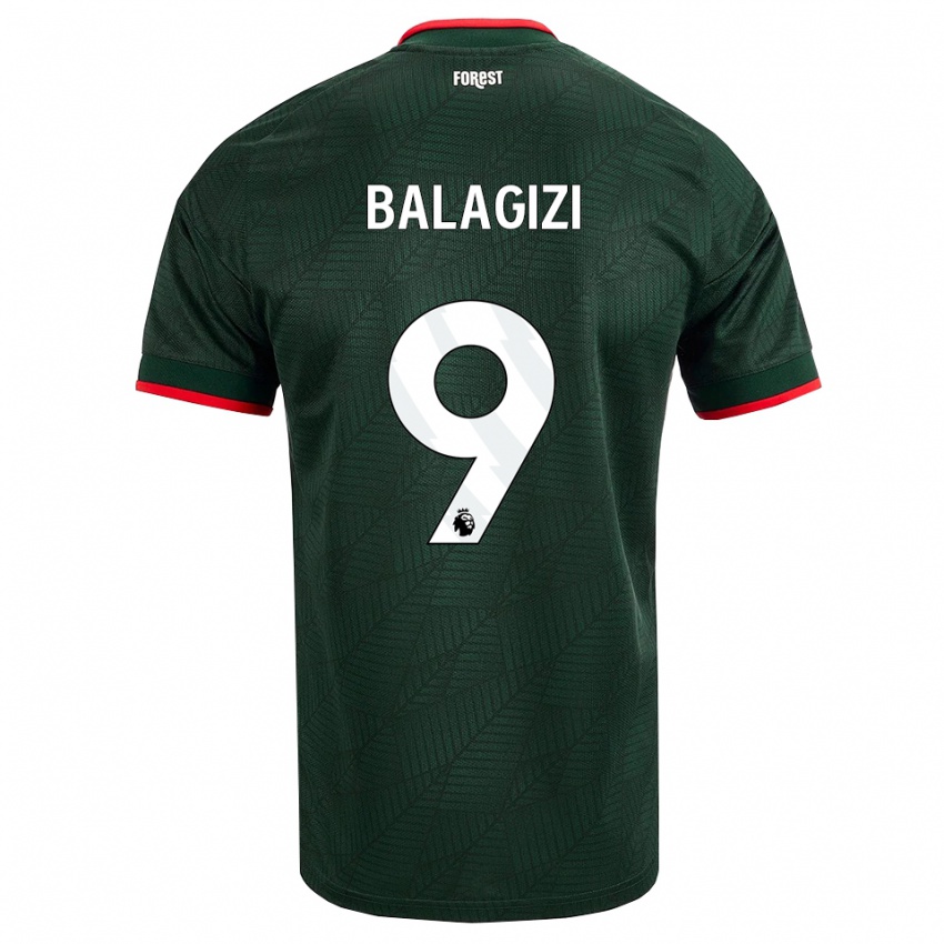 נשים Basima Balagizi #9 ירוק כהה אדום הרחק ג'רזי 2026/27 חולצה קצרה