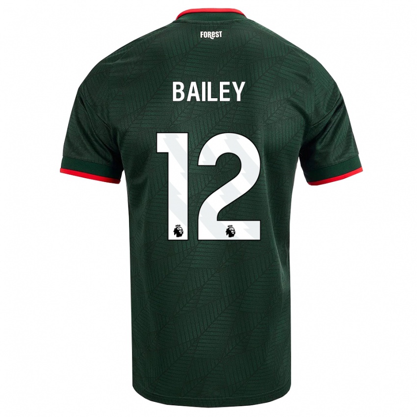 נשים Joe Bailey #12 ירוק כהה אדום הרחק ג'רזי 2026/27 חולצה קצרה