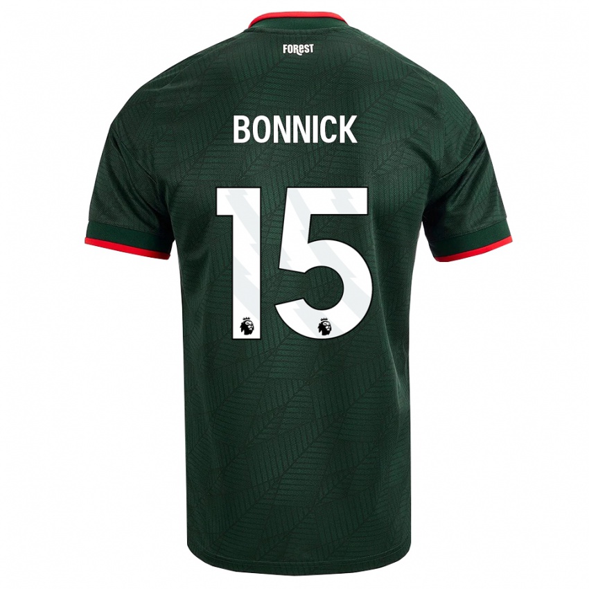 נשים Azae Bonnick #15 ירוק כהה אדום הרחק ג'רזי 2026/27 חולצה קצרה