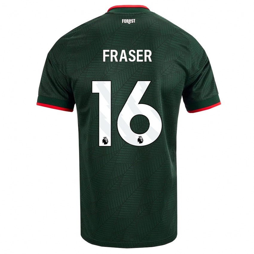 נשים Boyd Fraser #16 ירוק כהה אדום הרחק ג'רזי 2026/27 חולצה קצרה