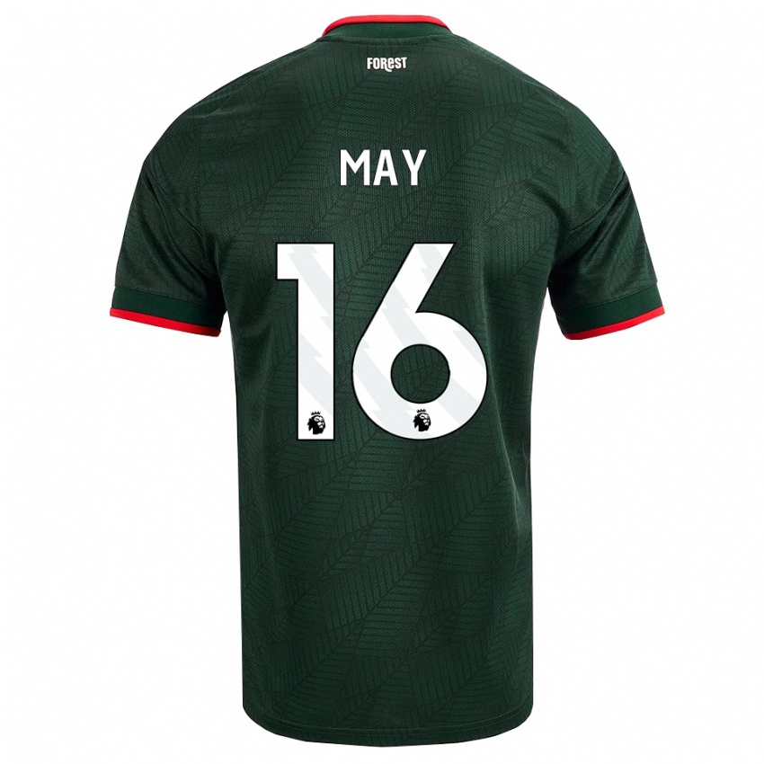 נשים Brandon May #16 ירוק כהה אדום הרחק ג'רזי 2026/27 חולצה קצרה
