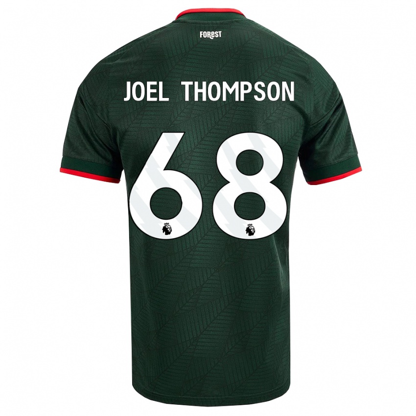 נשים ג'ואל תומפסון #68 ירוק כהה אדום הרחק ג'רזי 2026/27 חולצה קצרה