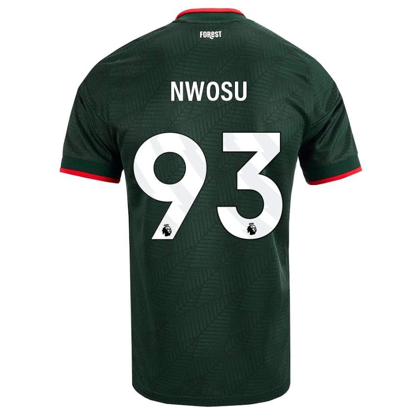 נשים Chinaza Nwosu #93 ירוק כהה אדום הרחק ג'רזי 2026/27 חולצה קצרה