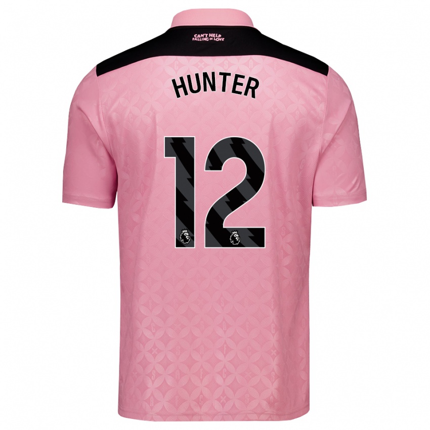 נשים Harry Hunter #12 ורוד בהיר שחור הרחק ג'רזי 2026/27 חולצה קצרה