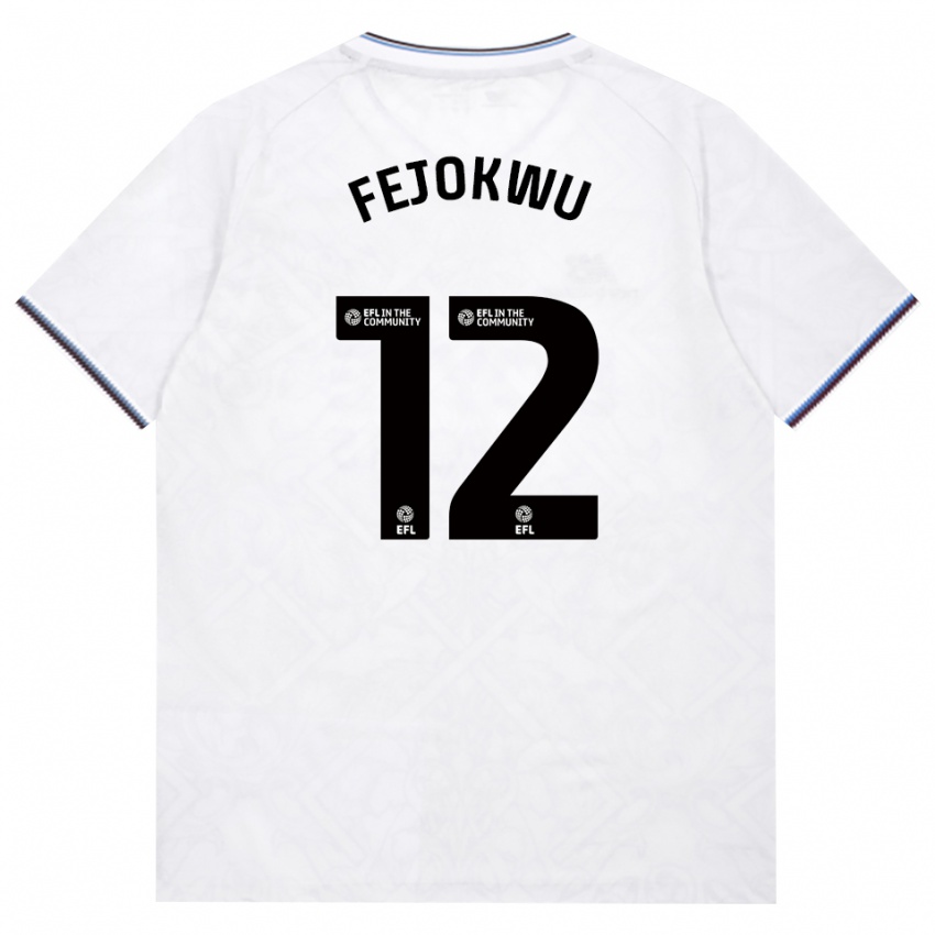 נשים Emmanuel Fejokwu #12 בורדו לבן הרחק ג'רזי 2026/27 חולצה קצרה