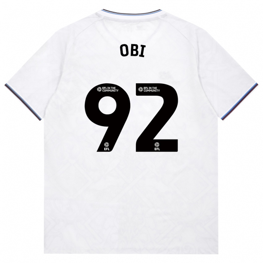 נשים Chuk Obi #92 בורדו לבן הרחק ג'רזי 2026/27 חולצה קצרה
