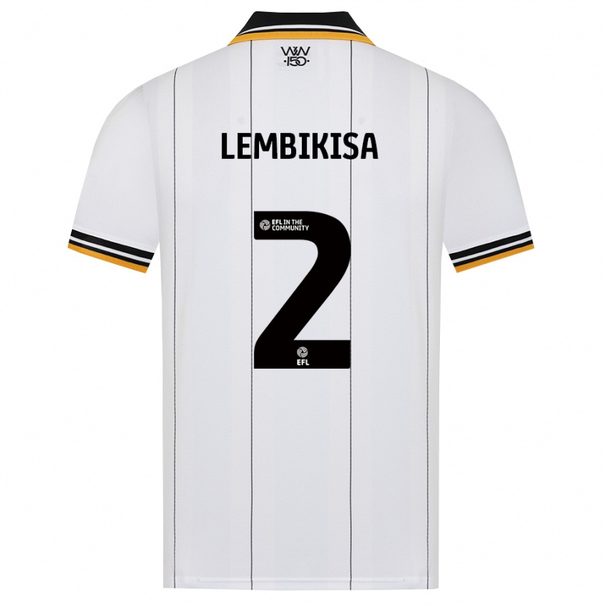 נשים Dexter Lembikisa #2 כתום לבן שחור הרחק ג'רזי 2026/27 חולצה קצרה