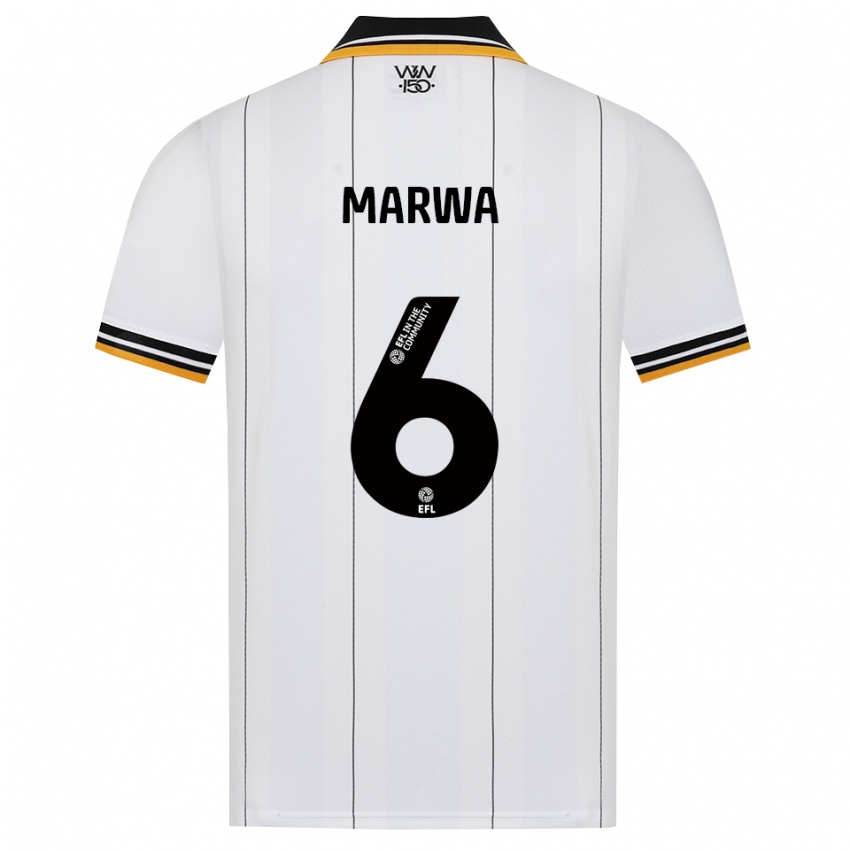 נשים Bjørn Marwa #6 כתום לבן שחור הרחק ג'רזי 2026/27 חולצה קצרה