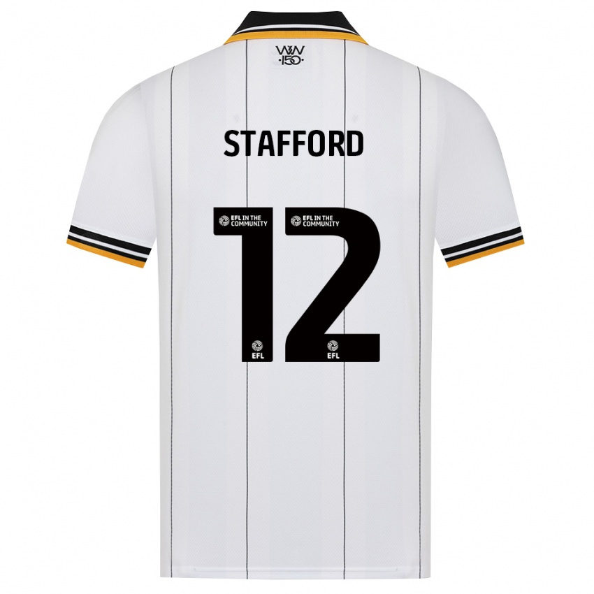 נשים Ollie Stafford #12 כתום לבן שחור הרחק ג'רזי 2026/27 חולצה קצרה