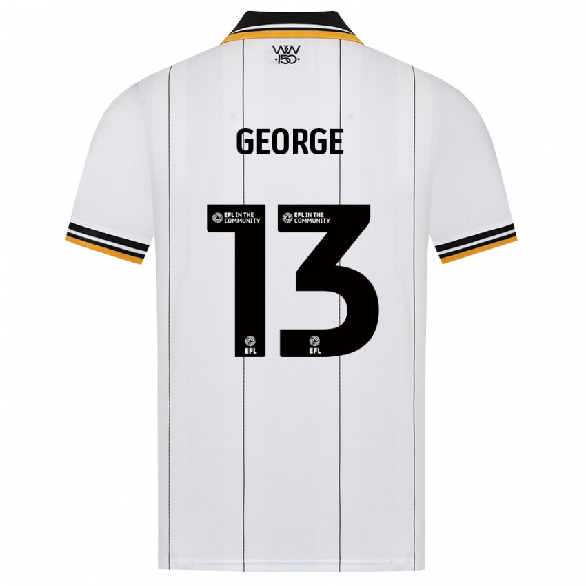 נשים Harry George #13 כתום לבן שחור הרחק ג'רזי 2026/27 חולצה קצרה