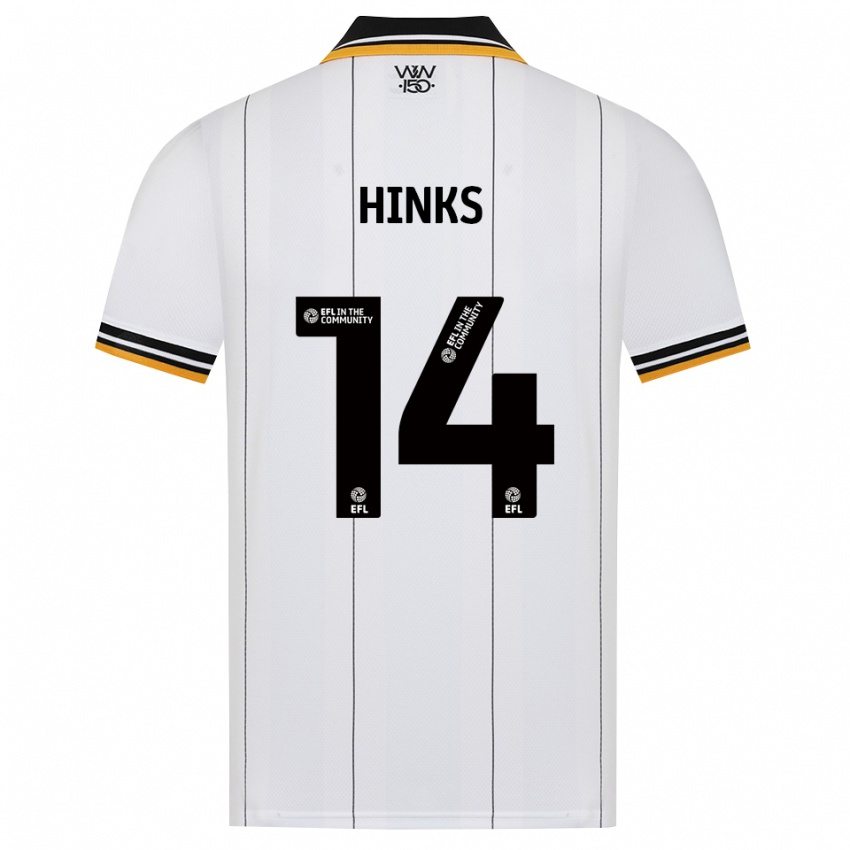 נשים Max Hinks #14 כתום לבן שחור הרחק ג'רזי 2026/27 חולצה קצרה