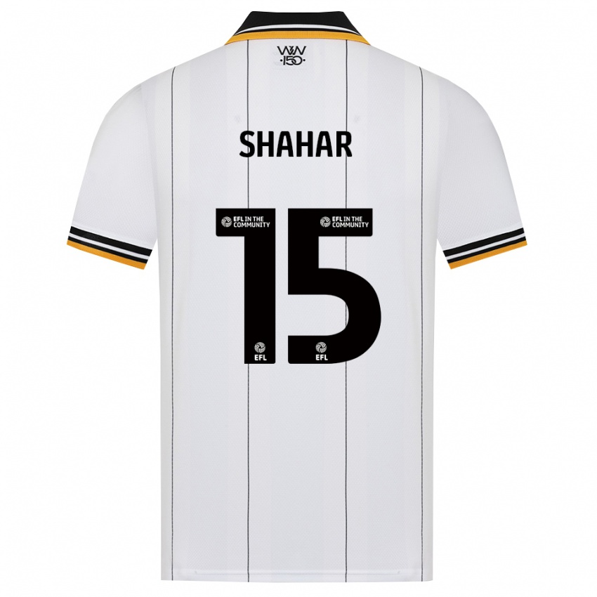 נשים Sebastian Shahar #15 כתום לבן שחור הרחק ג'רזי 2026/27 חולצה קצרה