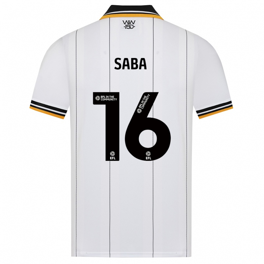 נשים Elliot Saba #16 כתום לבן שחור הרחק ג'רזי 2026/27 חולצה קצרה