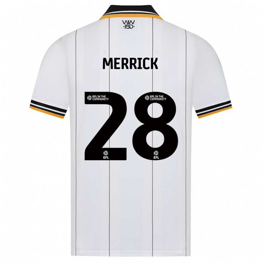 נשים Beth Merrick #28 כתום לבן שחור הרחק ג'רזי 2026/27 חולצה קצרה