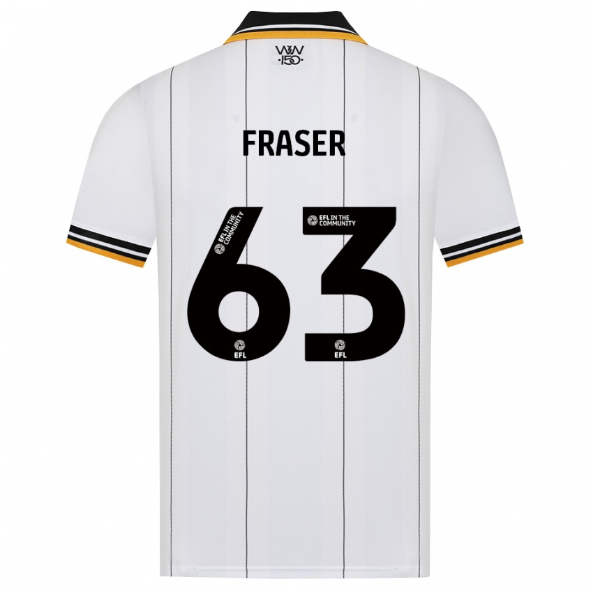 נשים Nathan Fraser #63 כתום לבן שחור הרחק ג'רזי 2026/27 חולצה קצרה