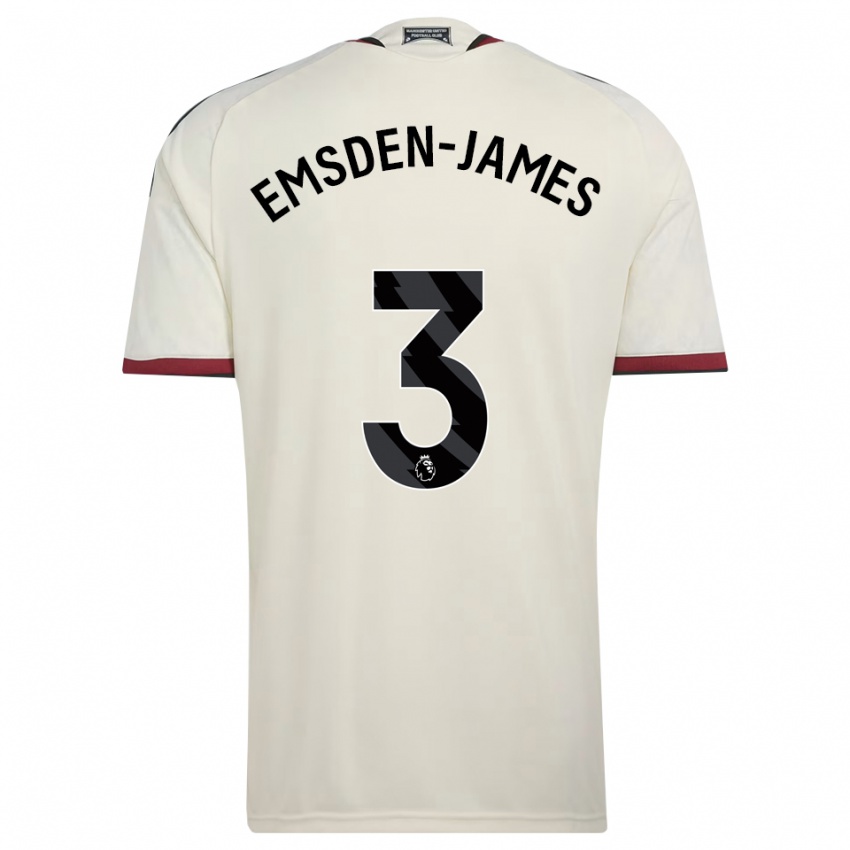 נשים Harley Emsden-James #3 בז' שחור אדום ג'רזי קיט שלישי 2026/27 חולצה קצרה