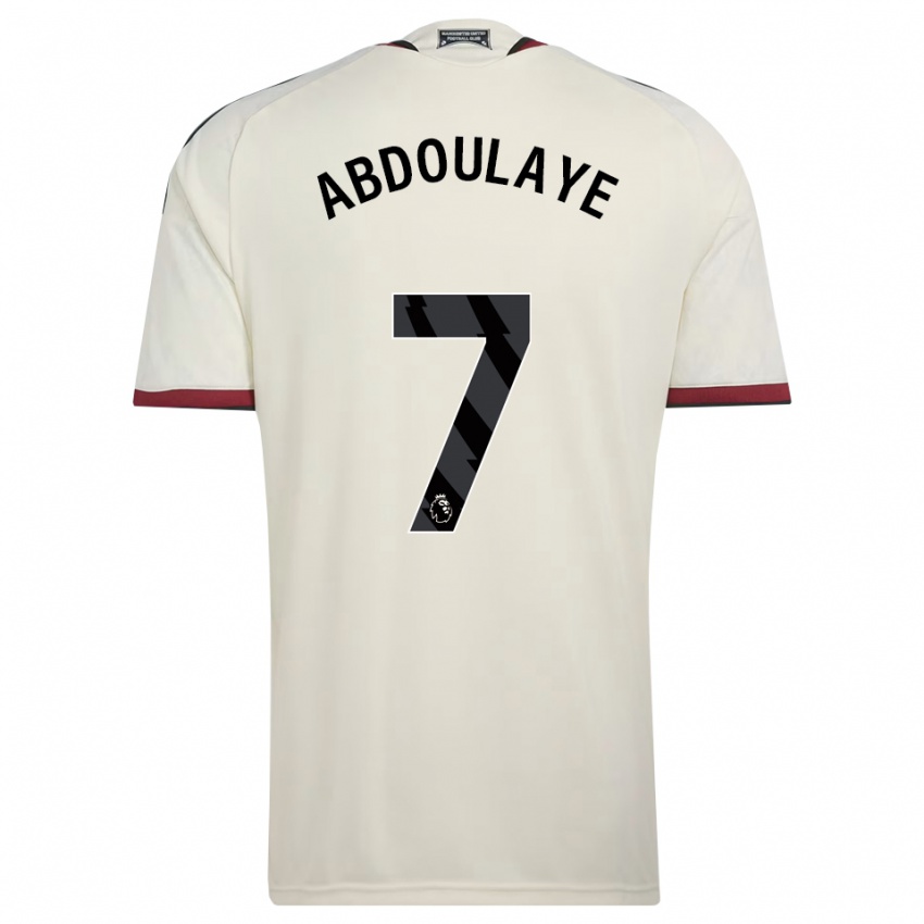 נשים Douka Abdoulaye #7 בז' שחור אדום ג'רזי קיט שלישי 2026/27 חולצה קצרה