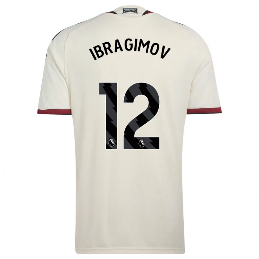 נשים Gazi Ibragimov #12 בז' שחור אדום ג'רזי קיט שלישי 2026/27 חולצה קצרה