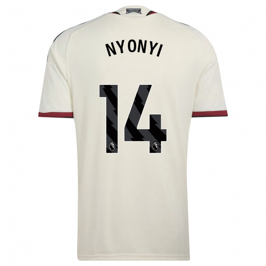 נשים Brian Nyonyi #14 בז' שחור אדום ג'רזי קיט שלישי 2026/27 חולצה קצרה