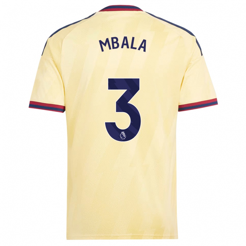 נשים Elyon Mbala #3 צהוב בהיר כחול חצות ג'רזי קיט שלישי 2026/27 חולצה קצרה