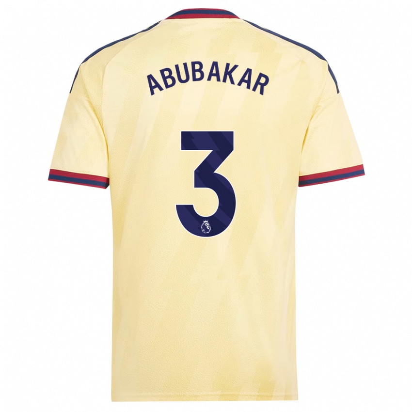 נשים Hakeem Abubakar #3 צהוב בהיר כחול חצות ג'רזי קיט שלישי 2026/27 חולצה קצרה