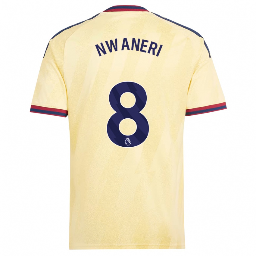 נשים Emerson Nwaneri #8 צהוב בהיר כחול חצות ג'רזי קיט שלישי 2026/27 חולצה קצרה