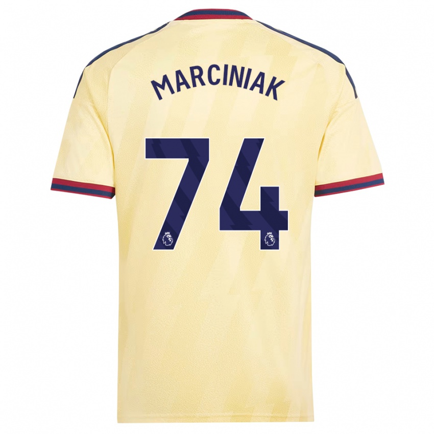נשים Alex Marciniak #74 צהוב בהיר כחול חצות ג'רזי קיט שלישי 2026/27 חולצה קצרה