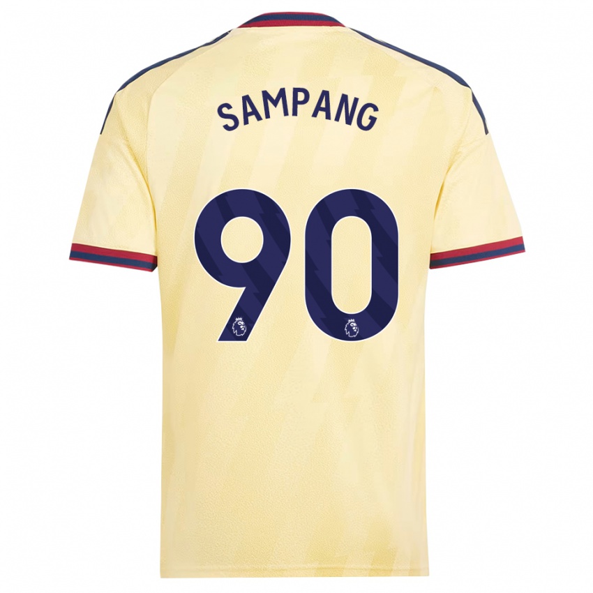 נשים Saurap Sampang #90 צהוב בהיר כחול חצות ג'רזי קיט שלישי 2026/27 חולצה קצרה