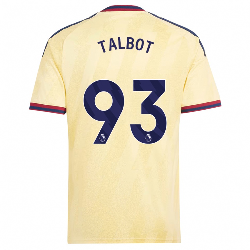 נשים Jack Talbot #93 צהוב בהיר כחול חצות ג'רזי קיט שלישי 2026/27 חולצה קצרה
