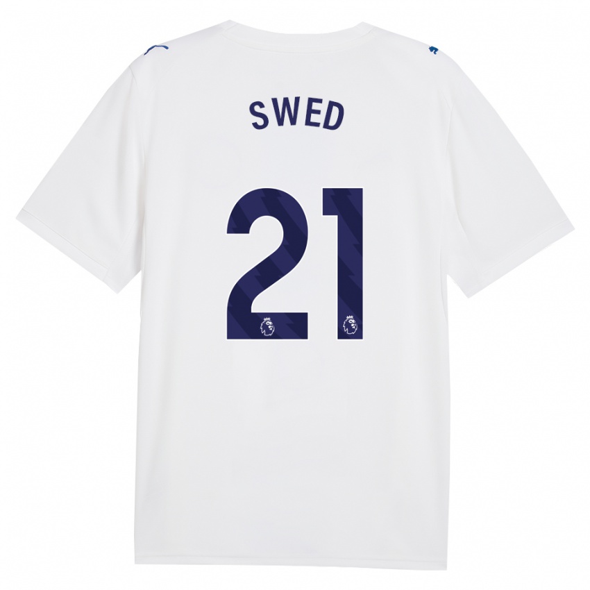 נשים Hamza Swed #21 צי כחול לבן ג'רזי קיט שלישי 2026/27 חולצה קצרה