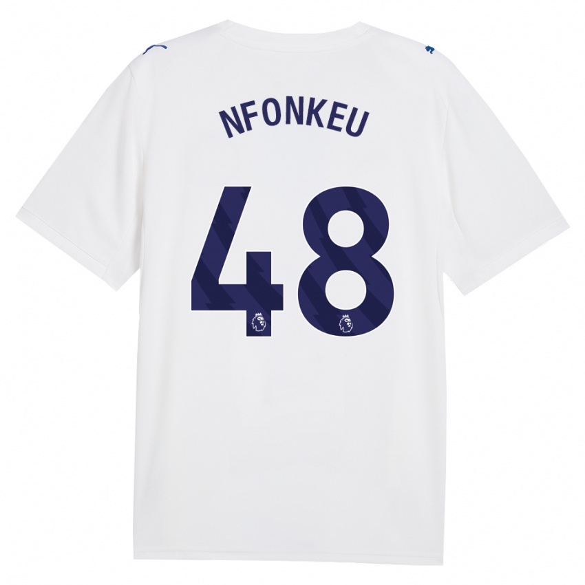 נשים Brooklyn Nfonkeu #48 צי כחול לבן ג'רזי קיט שלישי 2026/27 חולצה קצרה