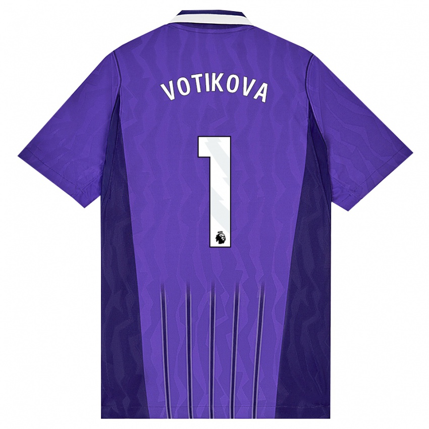נשים Barbora Votíková #1 סגול לבן ג'רזי קיט שלישי 2026/27 חולצה קצרה