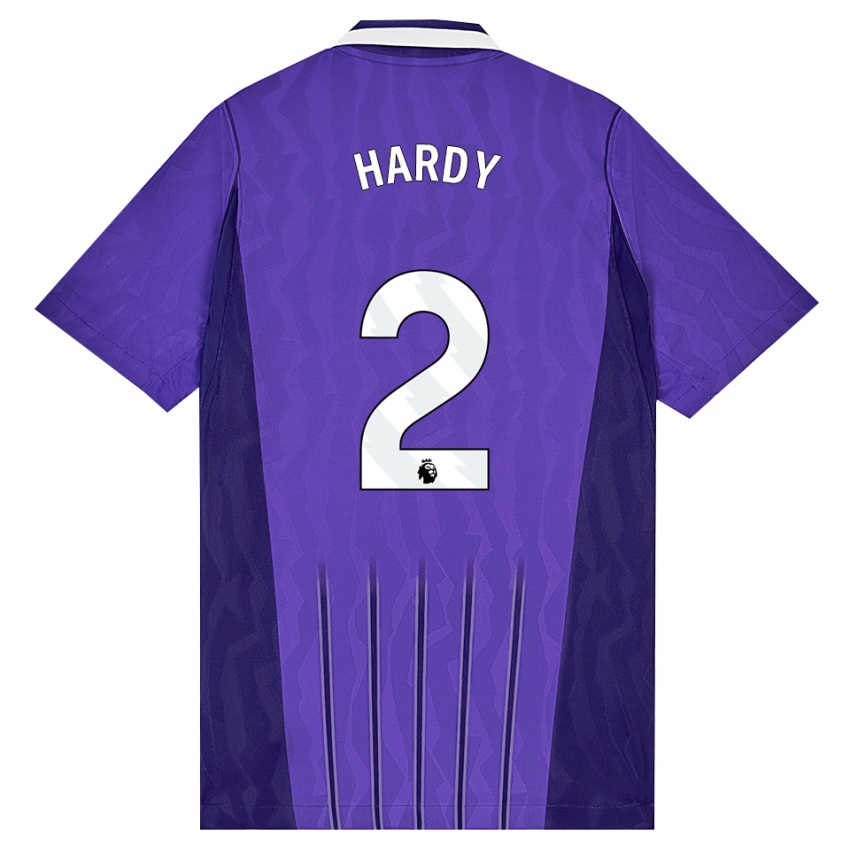 נשים Malachi Hardy #2 סגול לבן ג'רזי קיט שלישי 2026/27 חולצה קצרה