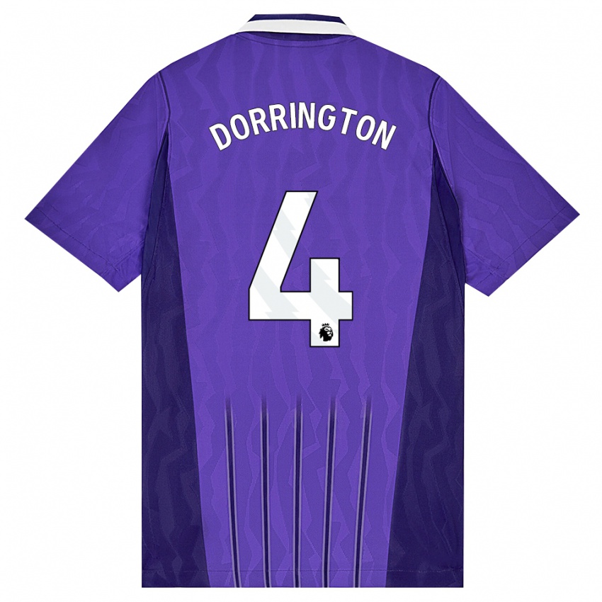 נשים Alfie Dorrington #4 סגול לבן ג'רזי קיט שלישי 2026/27 חולצה קצרה