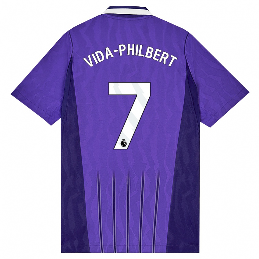נשים Joel Vida-Philbert #7 סגול לבן ג'רזי קיט שלישי 2026/27 חולצה קצרה