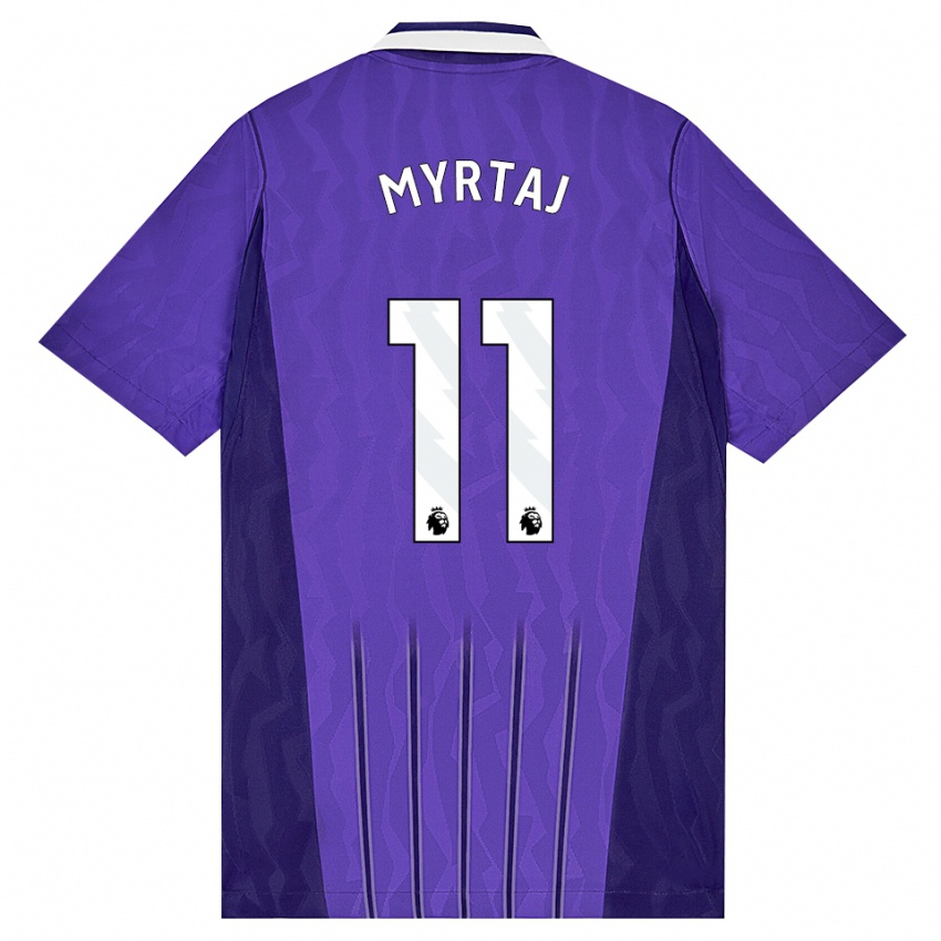 נשים Leon Myrtaj #11 סגול לבן ג'רזי קיט שלישי 2026/27 חולצה קצרה