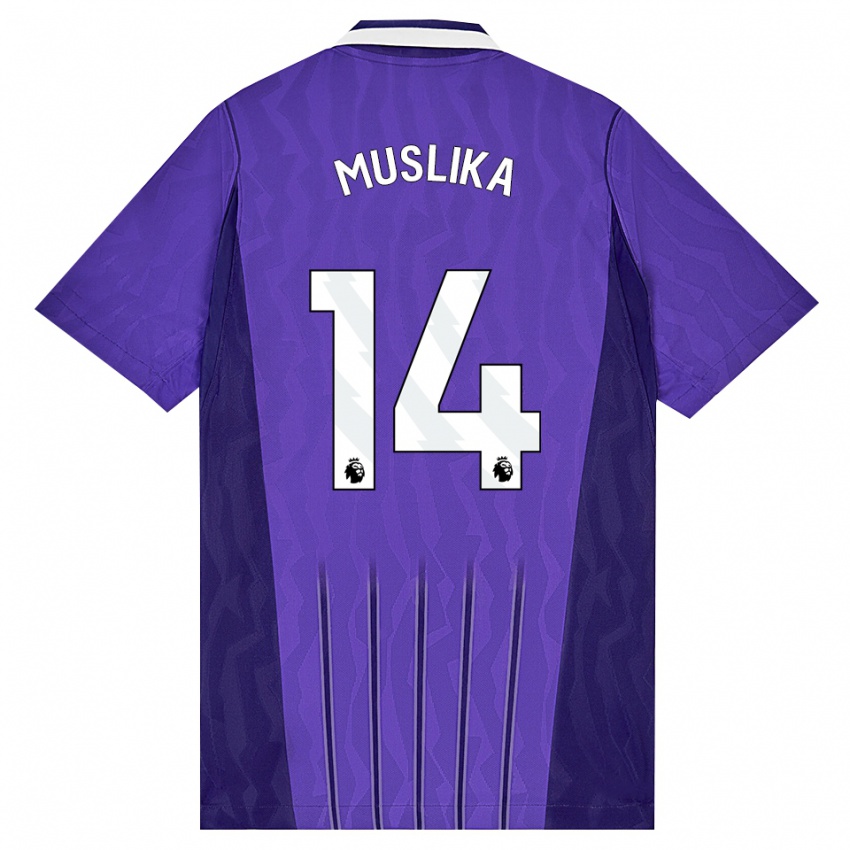 נשים Armend Muslika #14 סגול לבן ג'רזי קיט שלישי 2026/27 חולצה קצרה