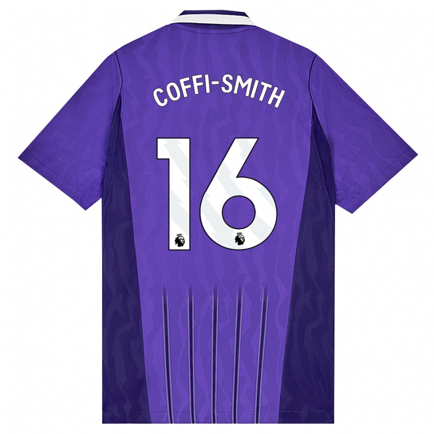 נשים Courtney Coffi-Smith #16 סגול לבן ג'רזי קיט שלישי 2026/27 חולצה קצרה