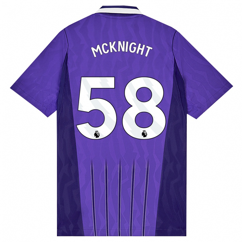 נשים Maxwell Mcknight #58 סגול לבן ג'רזי קיט שלישי 2026/27 חולצה קצרה