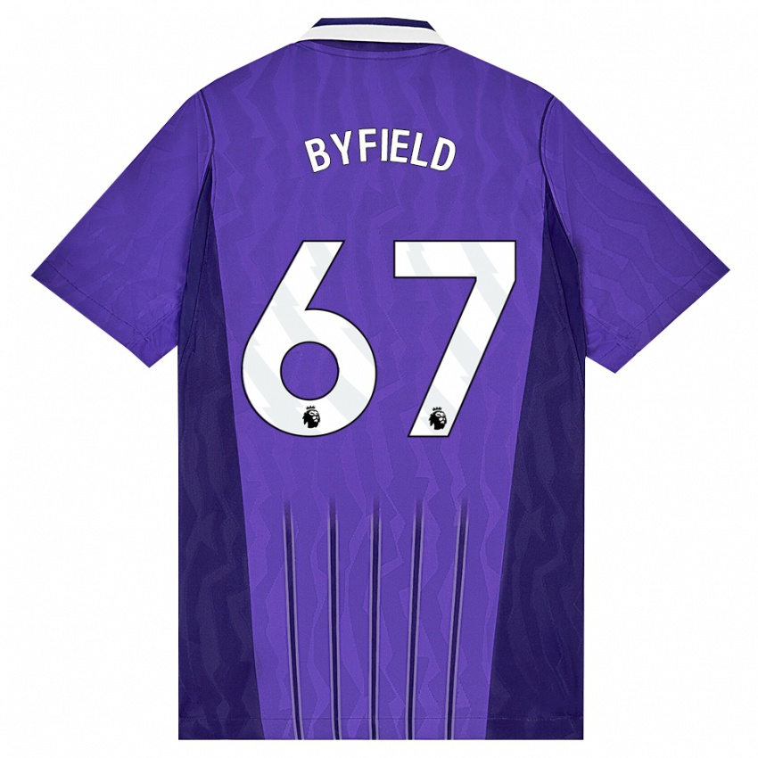 נשים Jun'ai Byfield #67 סגול לבן ג'רזי קיט שלישי 2026/27 חולצה קצרה
