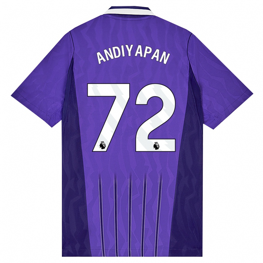נשים William Andiyapan #72 סגול לבן ג'רזי קיט שלישי 2026/27 חולצה קצרה
