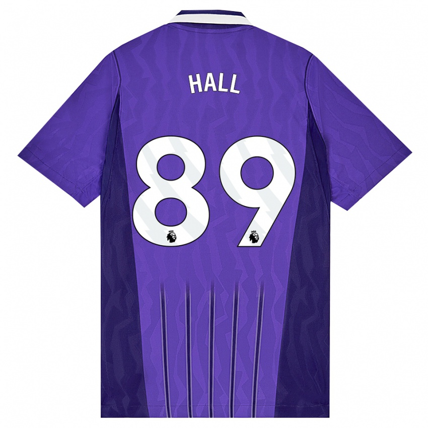 נשים Tye Hall #89 סגול לבן ג'רזי קיט שלישי 2026/27 חולצה קצרה