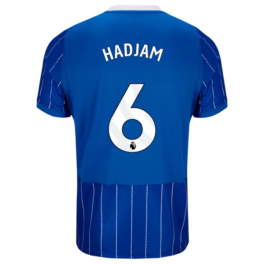 נשים Jaouen Hadjam #6 כחול מדיום לבן ג'רזי ביתית 2026/27 חולצה קצרה