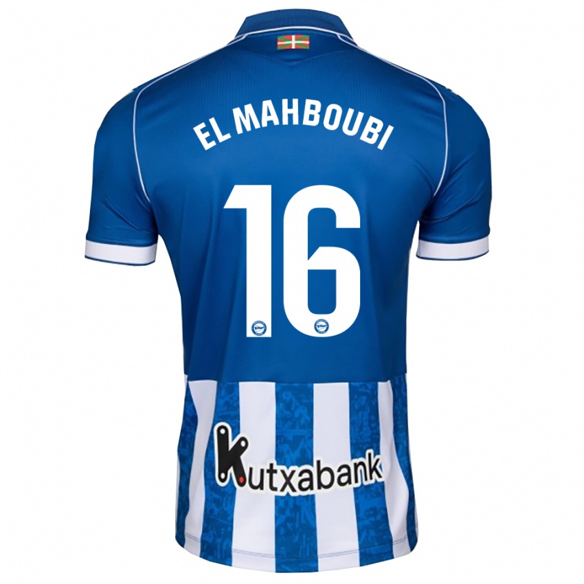 ילדים Sami El Mahboubi #16 לבן כחול שחור ג'רזי ביתית 2026/27 חולצה קצרה